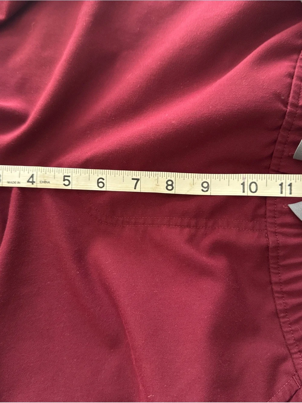 FIGS Men's Technical Collection Jogger Scrub Pants Burgundy Medium Short M/S